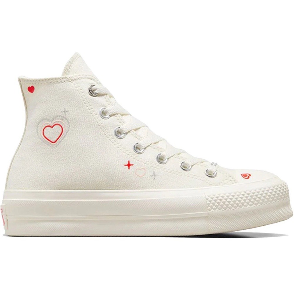 CONVERSE Chuck Taylor ALL STAR LIFT PLATFORM Y2K‎ HEART Womens Casual Shoes 8.5